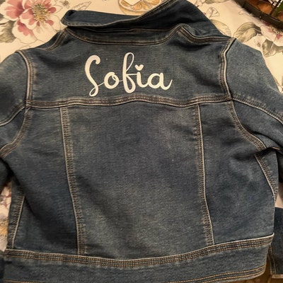 Kids Jean Jacket Personalized Name - Etsy