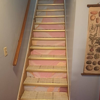 Classic Japanese Waves Pattern Peel and Stick Stair Riser - Etsy