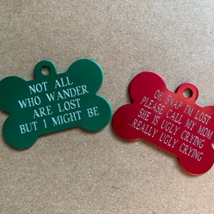 Personalized Pet Tags Really Ugly Crying Oh Snap Dog Id - Etsy