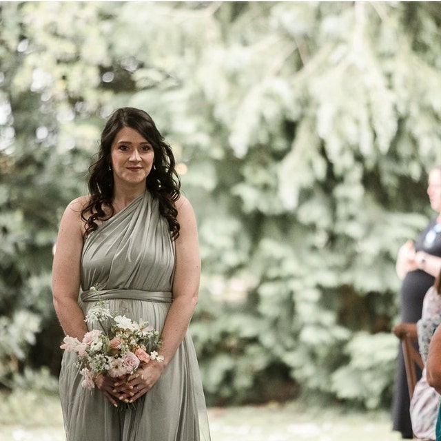 fossil green bridesmaid dresses KissProm main image 0