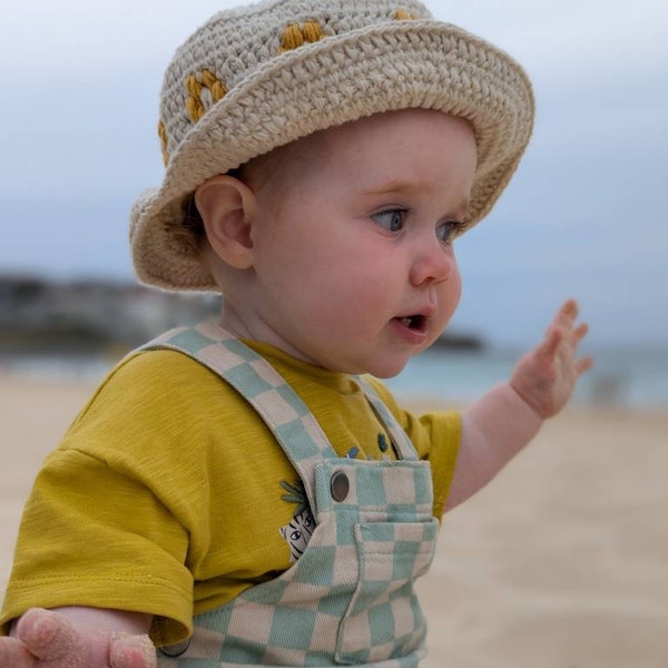 BABY BUCKET HAT ~ Girl Boy Baby Hat ~ Newborn Bear ~ Toddler Hat ...