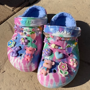 Cute Bear Croc Charms Kawaii, Pastel Shoe Charms ( 10 Piece Set)