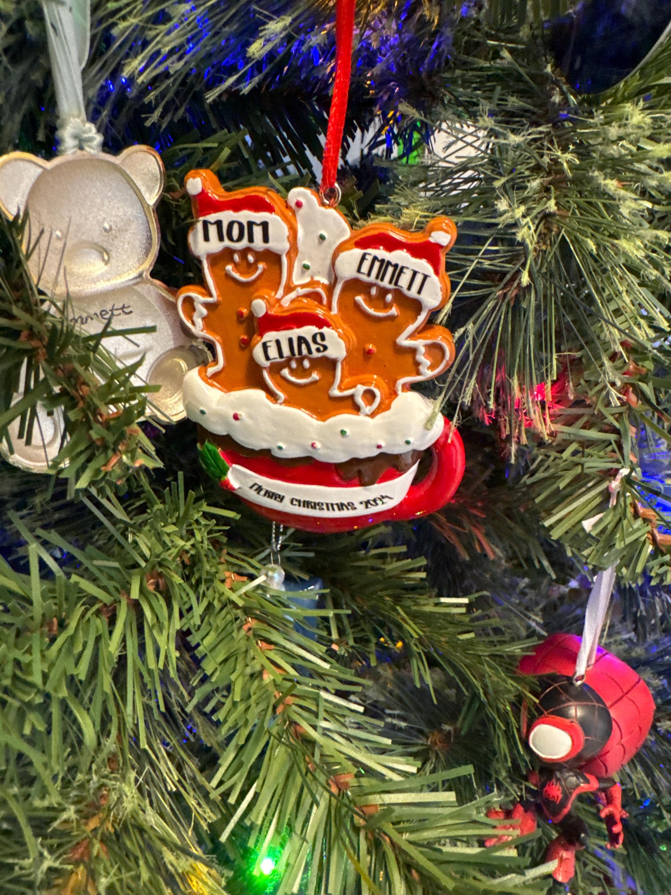 Personalized Gingerbread Christmas Ornament 2025, Custom Resin Family Ornament, Custom Christmas Gift,Personalized Xmas Gift,Christmas Decor
