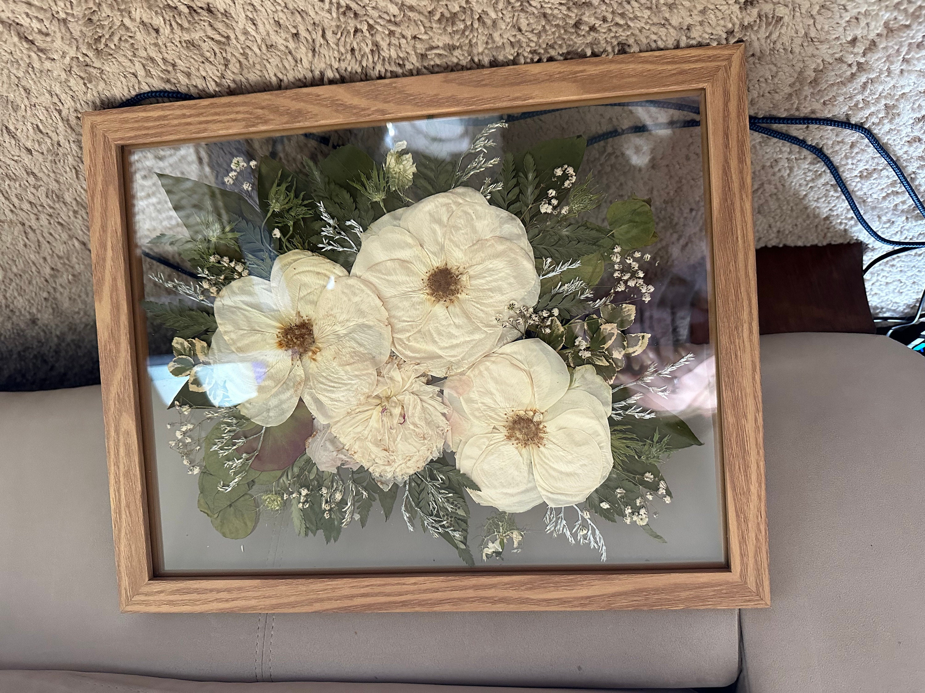 Preserved flowers from Lauren's etsy review