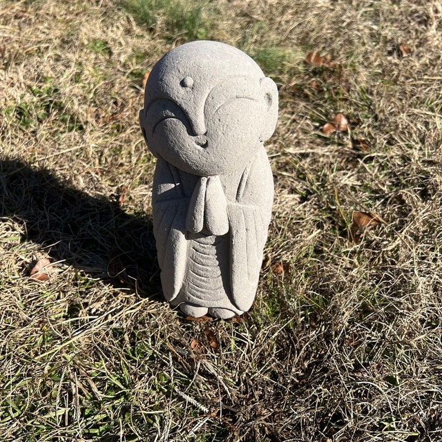 Jizo Statue 9 Inch / 22 Cm Stune Statue, Jizo Figurine, Jizo