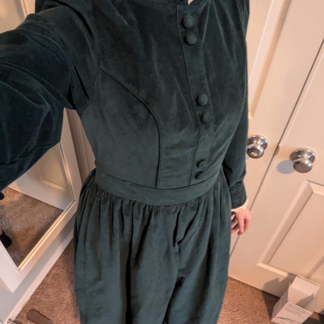 green emerald velvet dress Hold My Hand Emerald Green Corduroy Dress – Shop the Mint