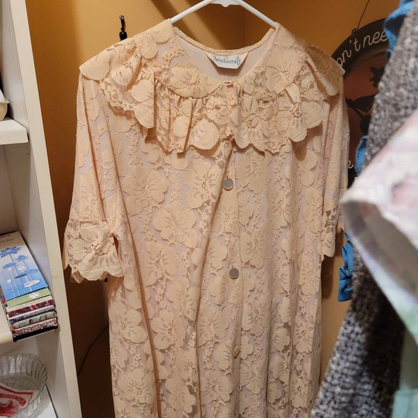 vintage big swirl dress - glistening yellow & spring mornings