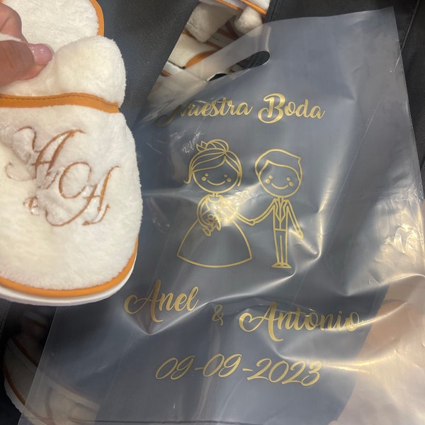 50-1000pcs Custom Clear Shopping Bags With Logo for Boutique Custom ...
