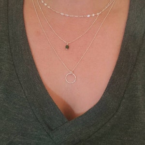★Hei★ [sv925] circle layered necklace Designer fashion, Seoul-fully created | W Concept