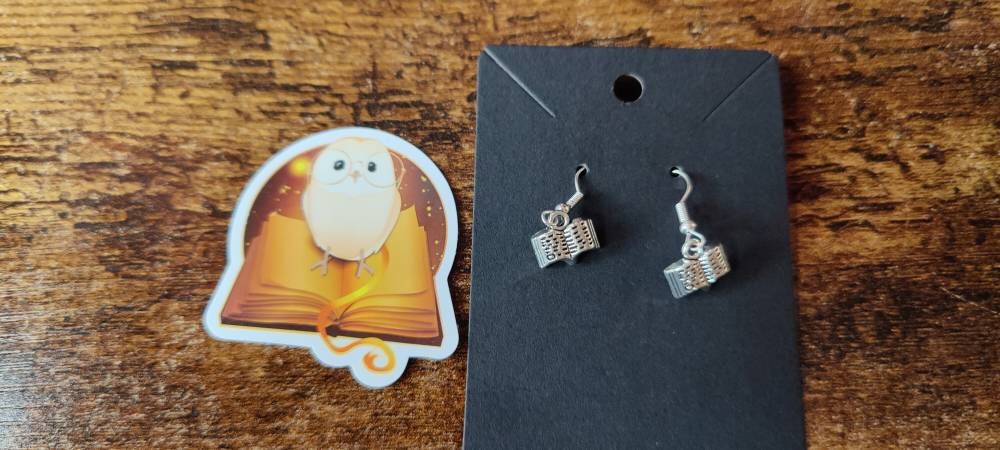 Silver Plated Book Earrings | Book gift, Book jewellery, bookish gift,gifts for her,valentines day,birthday gift,books, hypoallergenic