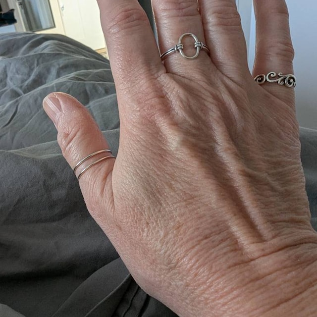 Boho Silver Plated Statement Ring – Adjustable Filigree Wrap Ring For Women, Tribal Style Jewelry Gift