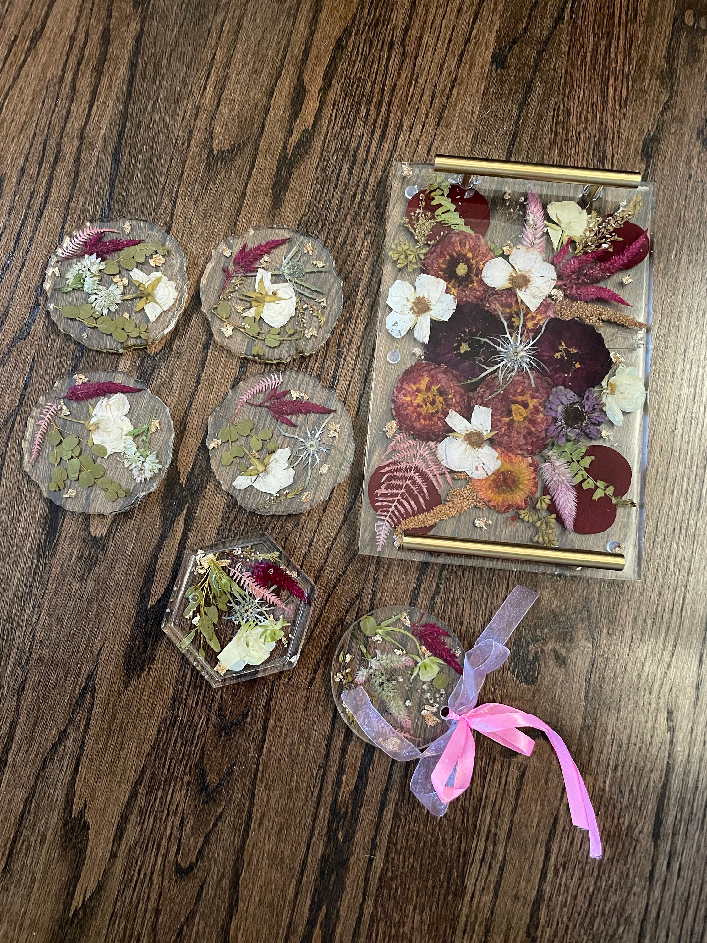 Preserved flowers from Rebecca's etsy review