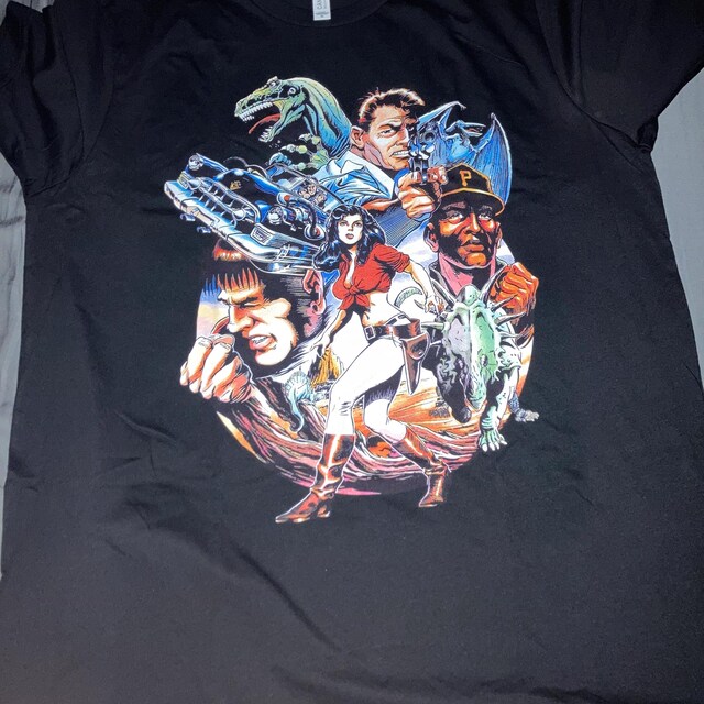 Kadillacs and Dinosaurs Japanese Arcade Flyer Premium Unisex T