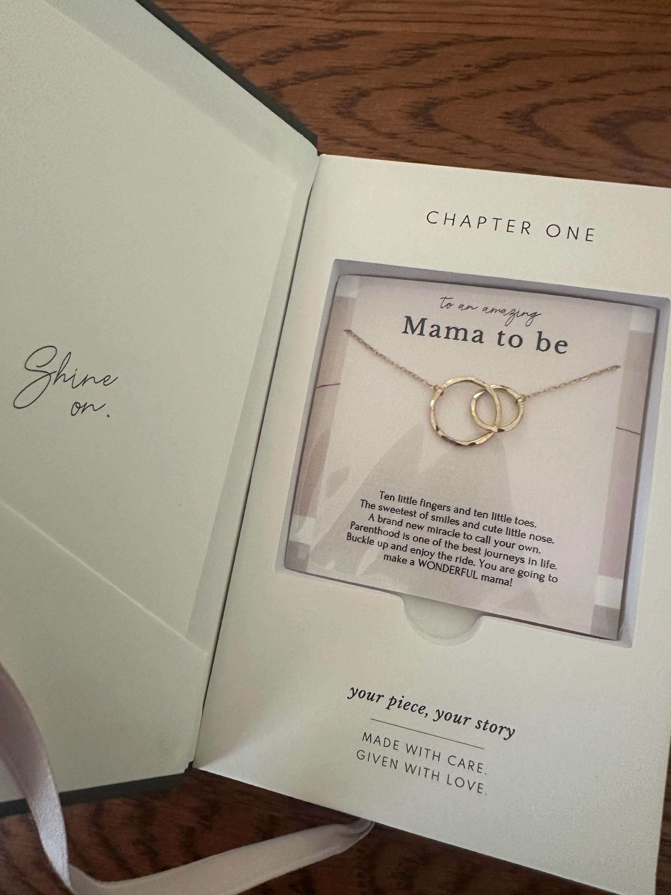 First Time Mom Gift, New Mom Gift Jewelry, Gift for New Mom Necklace, New mommy Gift for first Mother&#39;s day, Pregnancy jewelry necklace