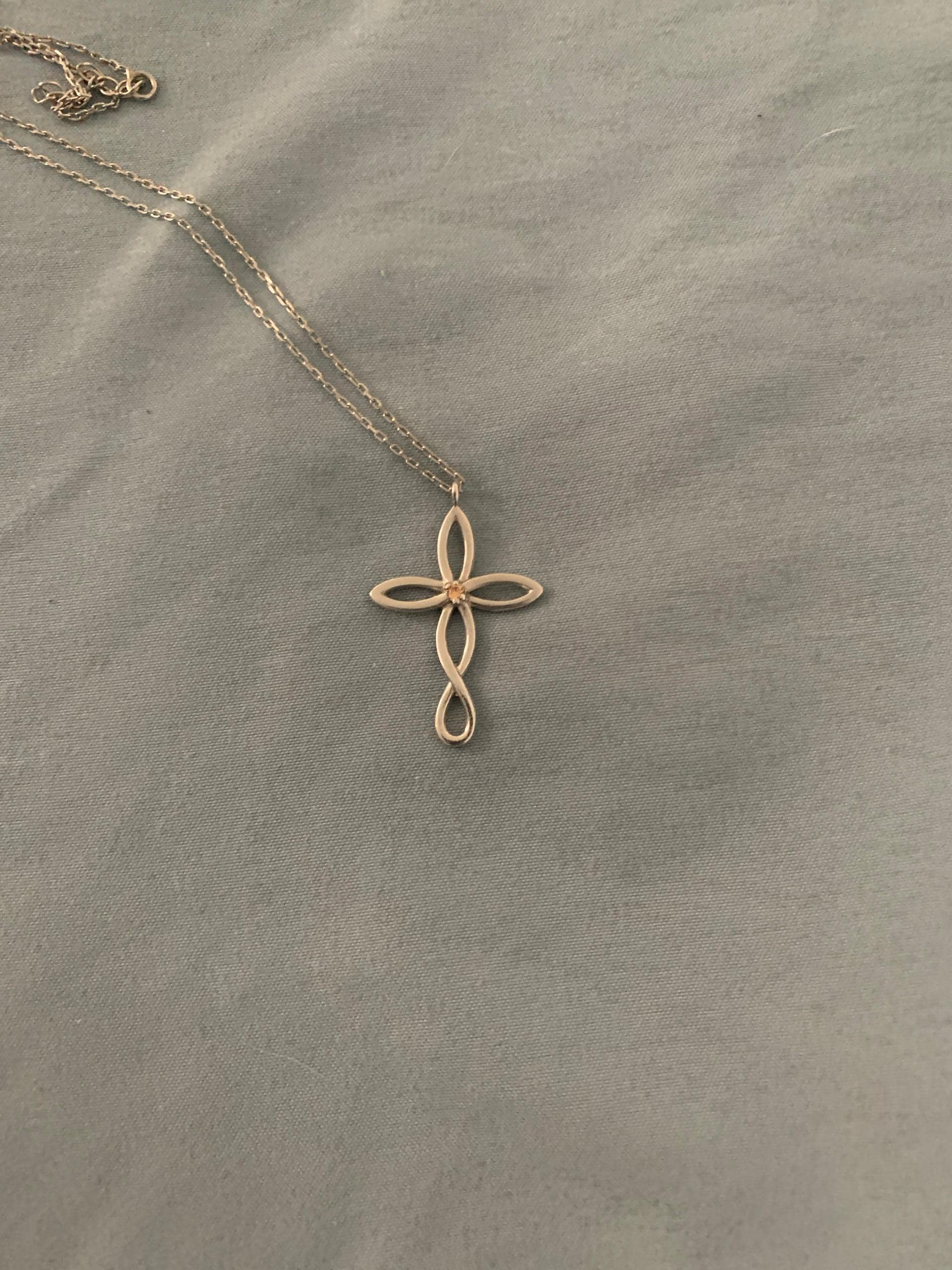 925K Silver Cross Birthstone Necklace, Dainty Necklace, Mother Family Pendant Gift, Christmas Gift, Personalized Gift, Mother's Day Gift