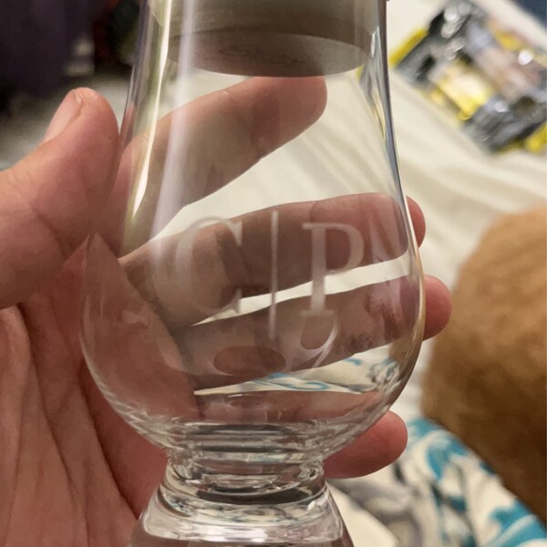 Personalized Glencairn Whiskey Glasses With Lids - Bourbon Glasses for Home Bar, Custom Whiskey ...