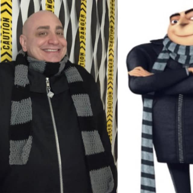 Gru Meme Face Scarf for Sale by itsjustpeachy