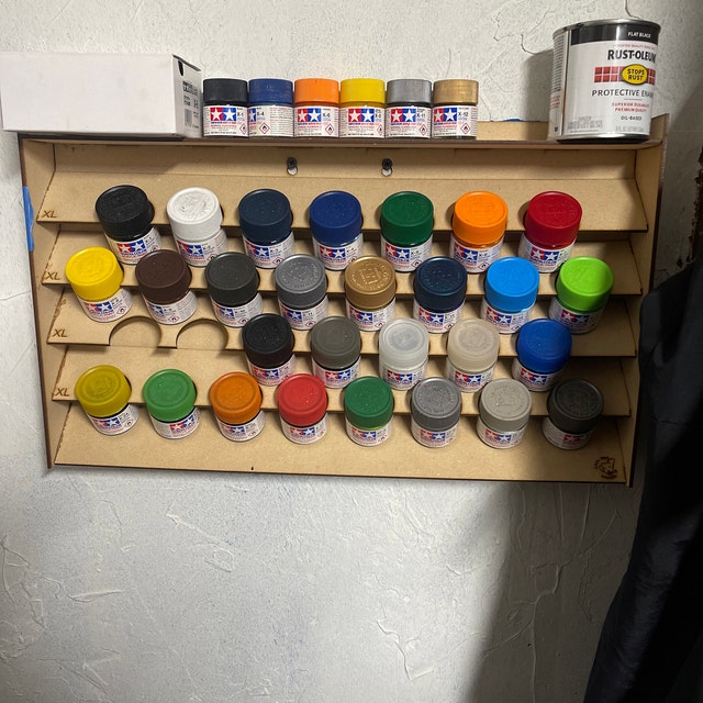 Wall mounted paint rack for hobby paint : r/functionalprint