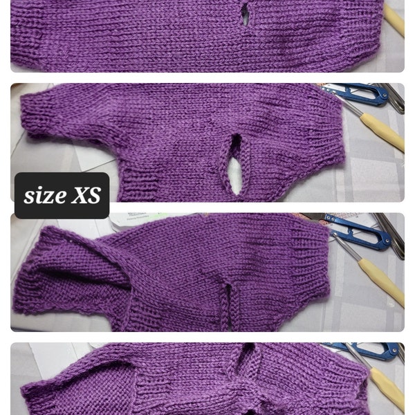 XXS Dog Basic Pattern / Knitting Pattern Dog / Warm Dog Sweater / XXS ...