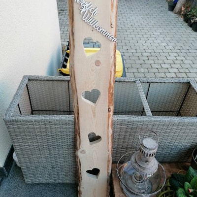 HERBSTDEKOFensterdeko zum Hängen mit Windlichtglas Deko Ast mit Holz