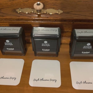 Bertiveny Personalized Signature Stamps for Signing Name Custom Signature Stamps Self Inking Signature Stamp Personalized,Rubber Custromized Name