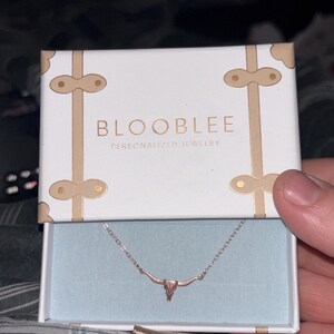 Customer photo, Longhorn Pendant Necklace