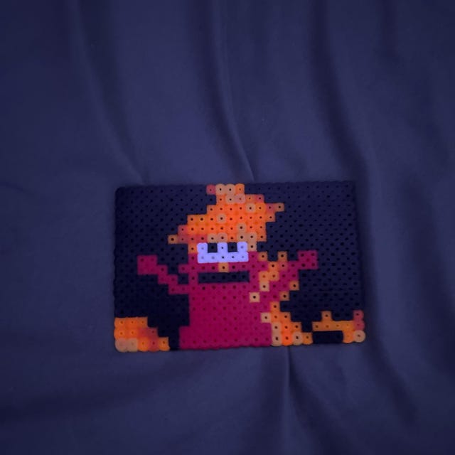 Hellmo Perler Bead Picture Card