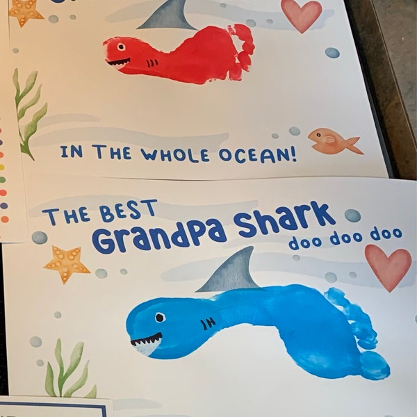 Gepard Fußabdruck Affirmation / Tier Baby / DIY Geschenk Handwerk