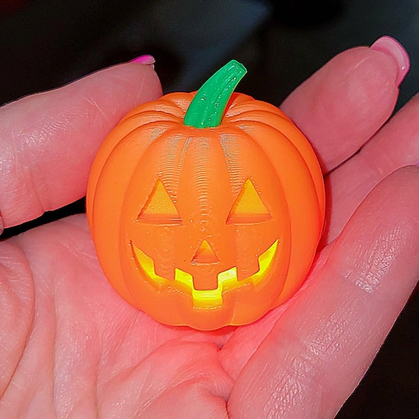 Halloween Tiered Tray Light up Mini Jack O Lantern Decor, Fairy Garden ...