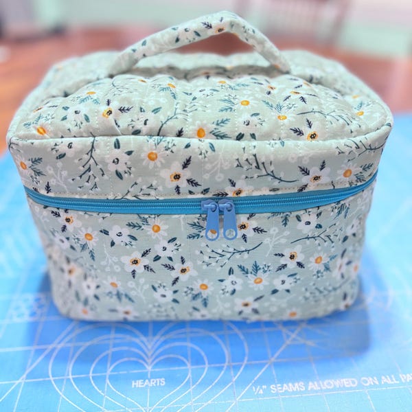 Quilted Vanity Bag Sewing Pattern PDF With Video Tutorial – 3 Size ...