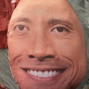 The Rock Merch Giant Head Cushion Dwayne Johnson 