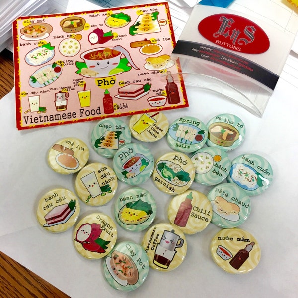 Filipino Food - Pinback Buttons (36) - Etsy