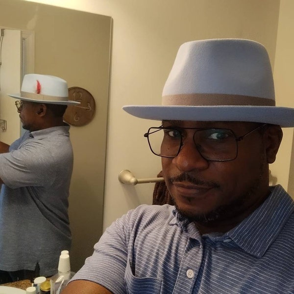 Fedora | the CLUBBER | Light Blue Fedora Hat for Men | Mens Fedora Hats ...