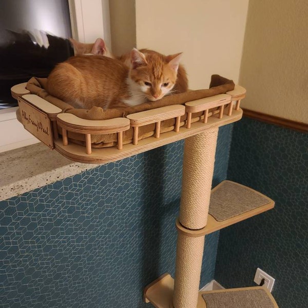 Image showcasing Cat Window Perch, Cat Shelves, Cat Wall Furniture / Shelf Location on ...