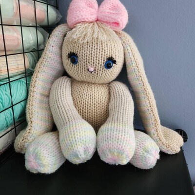 Lop Eared Bunny Circular Knitting Machine Pdf Pattern Sentro Addi ...
