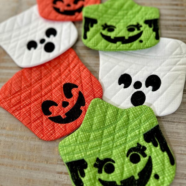 Halloween Bucket Coasters - Etsy
