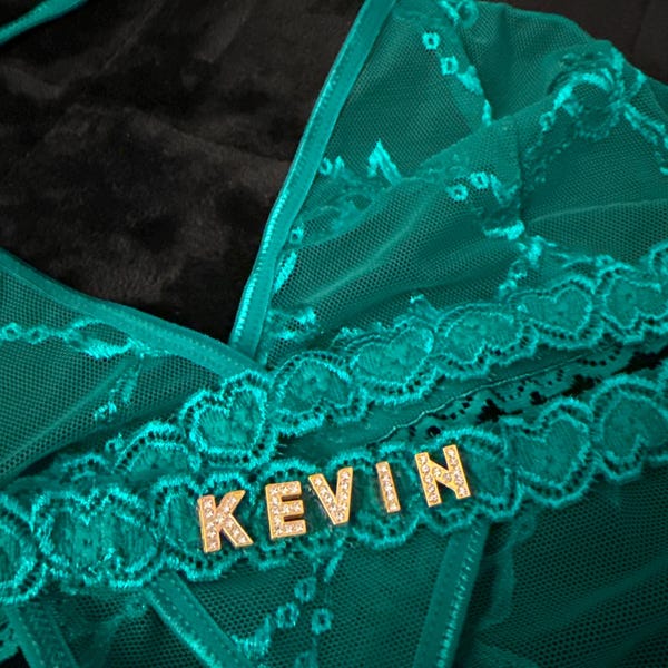 Custom Thong G-strings Set With Gold Charms Name,personalized Thong ...