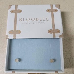 Customer photo, Baseball Stud Earrings