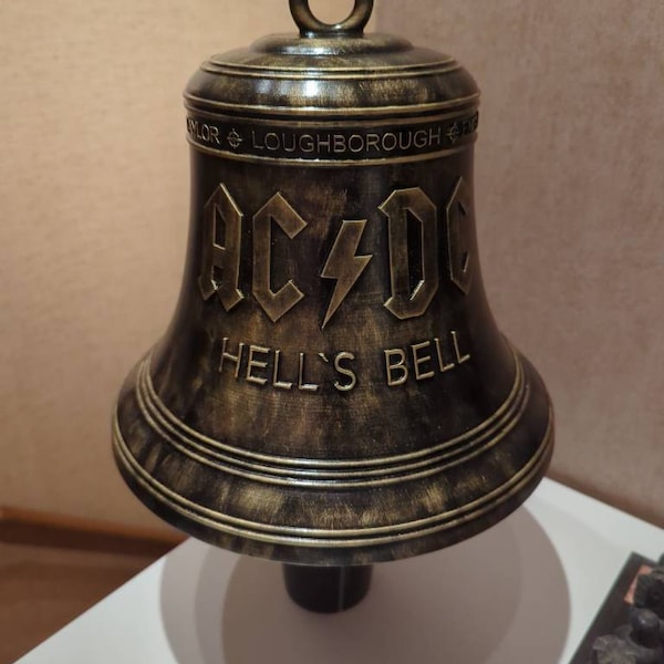 AC/DC hells bells art fan / cloche fan art ac/dc Hell's Bell - Etsy France