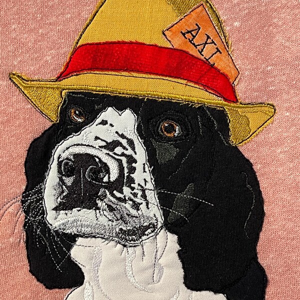 Raw Edge Applique Design Dog Paw Prints Etsy