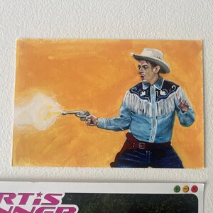 Viagra Boys Gouache Painting Punk Rock Loser Cowboy Print - Etsy