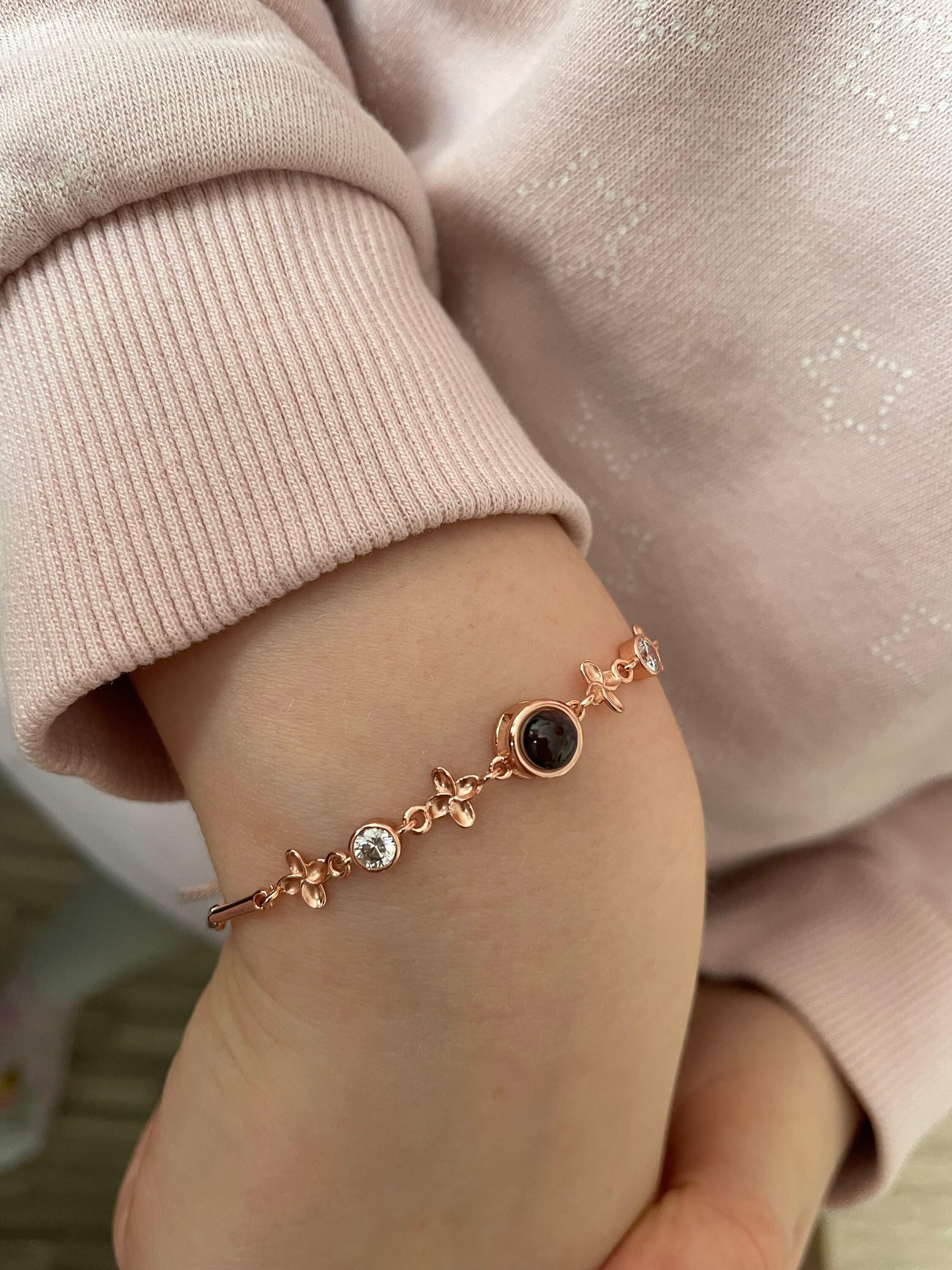 Custom Photo Projection Bracelet,Personalized Photo Bracelet, Couple Bracelets,Custom Memorial Picture Jewelry,Best Friend Gift,Gift for Her