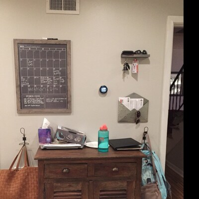 Magnetic Key Holder // Wood Floating Shelf // Key Rack With Neodymium ...