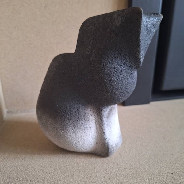 Ceramic Sculpture of a Cat,christmas Present, Original Gift, Collection ...
