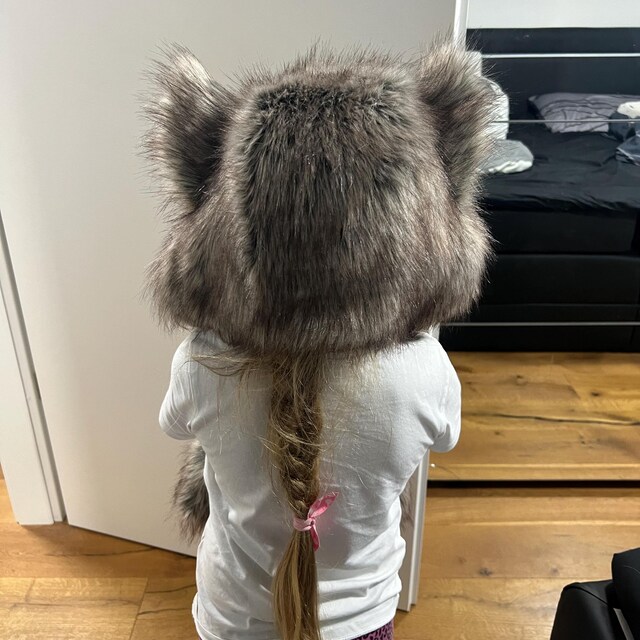 Cute Wolf Hat Wolf Mask Husky Timber Wolf Cute Plush Animal Winter