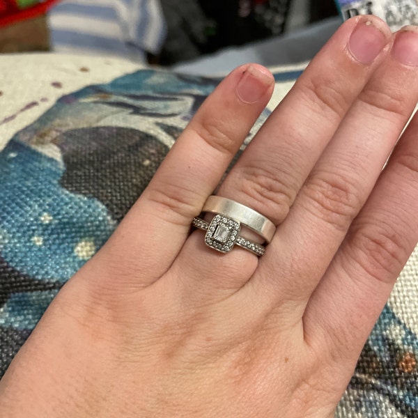 RLMOON 925 Sterling Silver Ring For Women Men Silver Stackable Stacking Thumb Ring White Gold Plated Plain Wedding Band Engagement Ring Comfort Fit 3MM Size 7, Metal, No Gemstone Price In Saudi