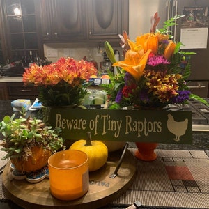 Beware of Tiny Raptors Sign Gift for Chicken Lover or - Etsy