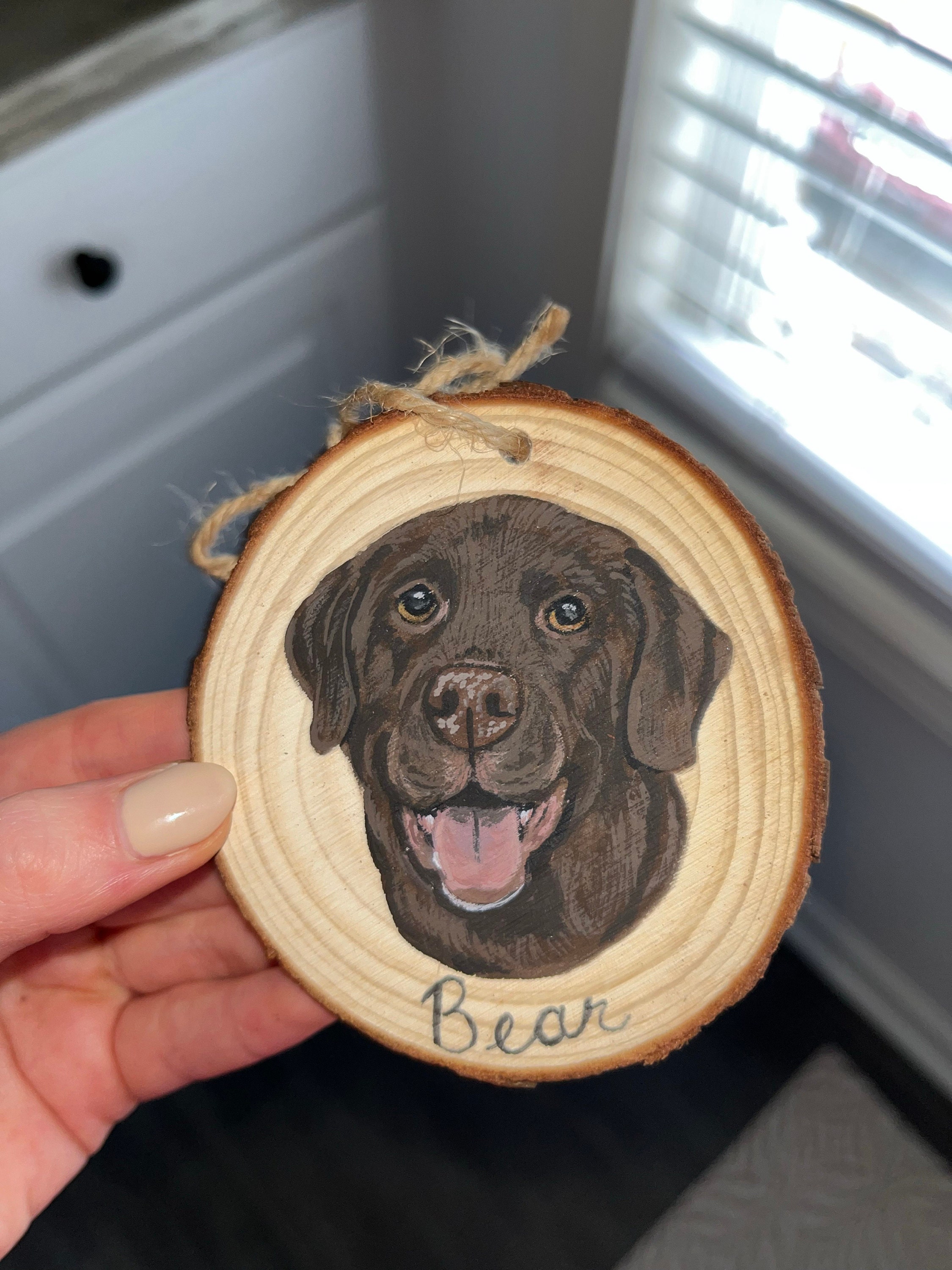 Custom Pet Portrait Ornaments, hand painted pet ornament, personalized pet memorial, pet lovers gift, custom dog portrait