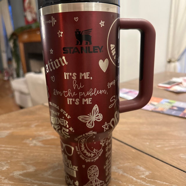 Laser Engraved Taylor Swift Tumbler With Handle, Stanley, Eras Tour –  ChiqueCreations