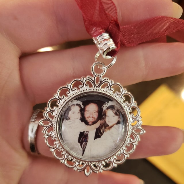 Bridal Bouquet Charm Photo Memorial Charm in memory of Mom Dad Grandma –  Girl Power Jewelry